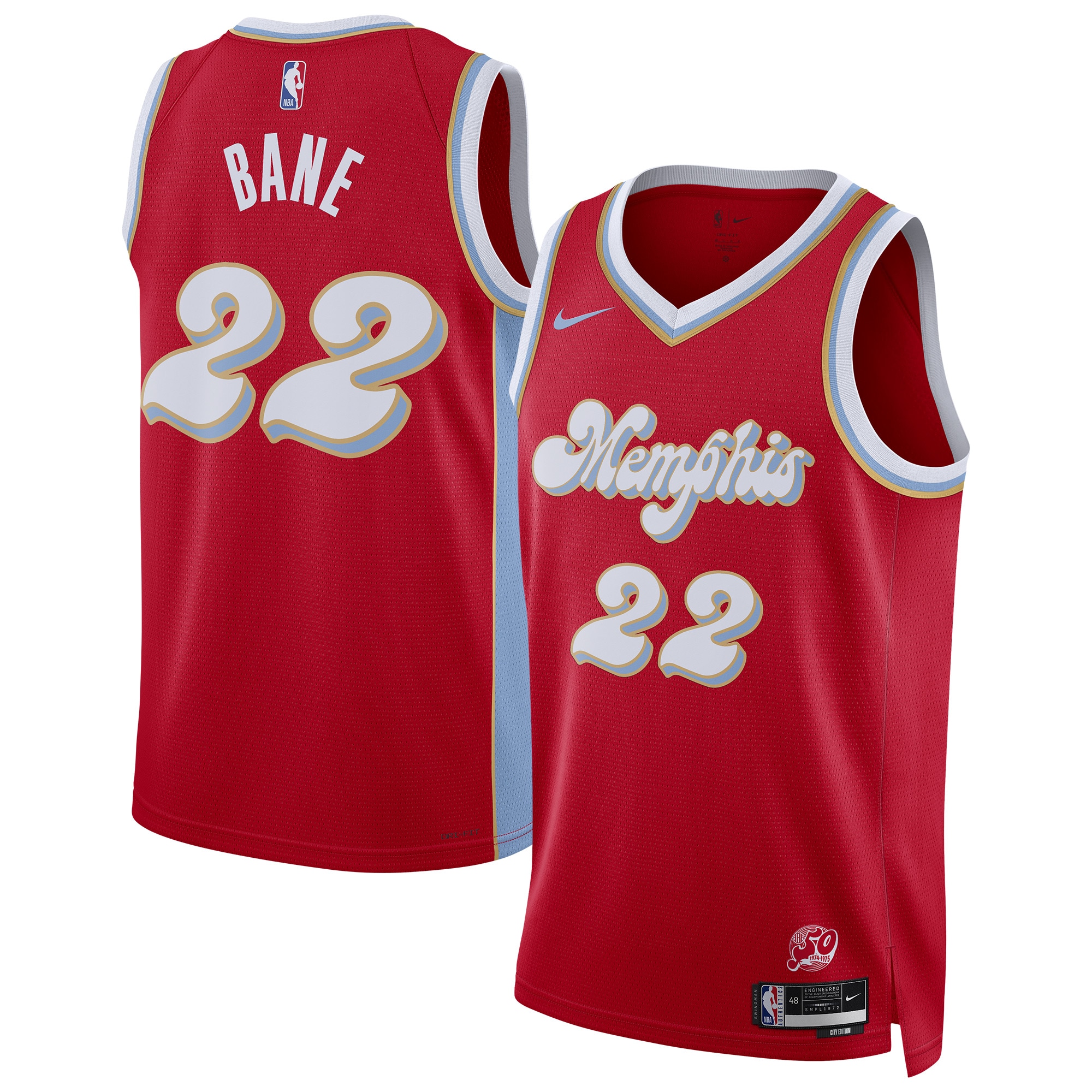Unisex Memphis Grizzlies Desmond Bane Red 2024/25 Swingman  Jersey - City Edition
