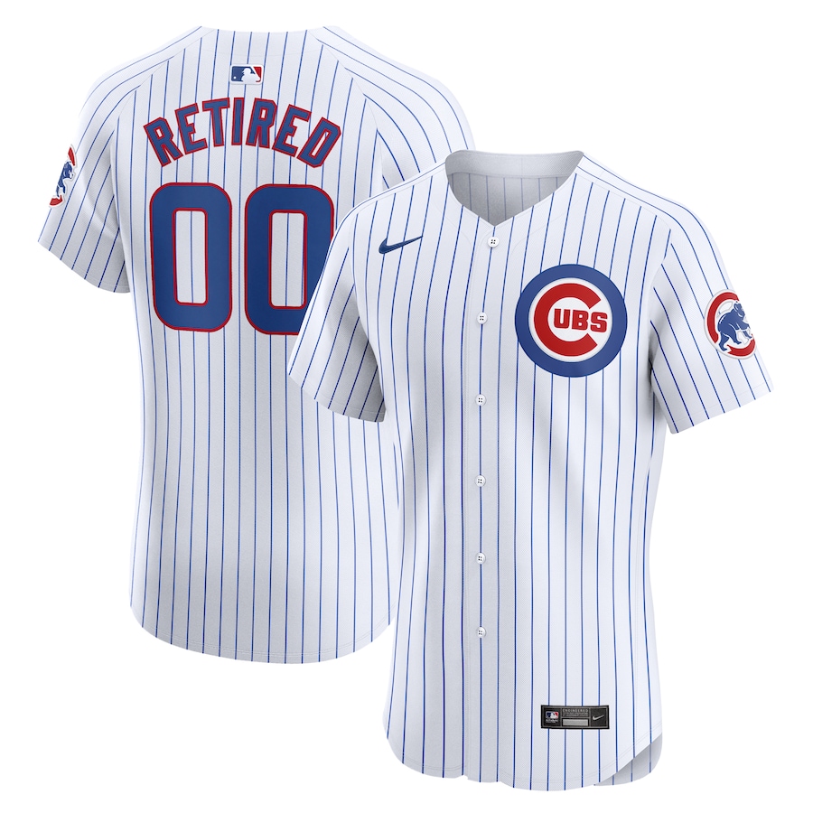 Chicago Cubs Home Elite Pick-A-Player Retired Roster Jersey White