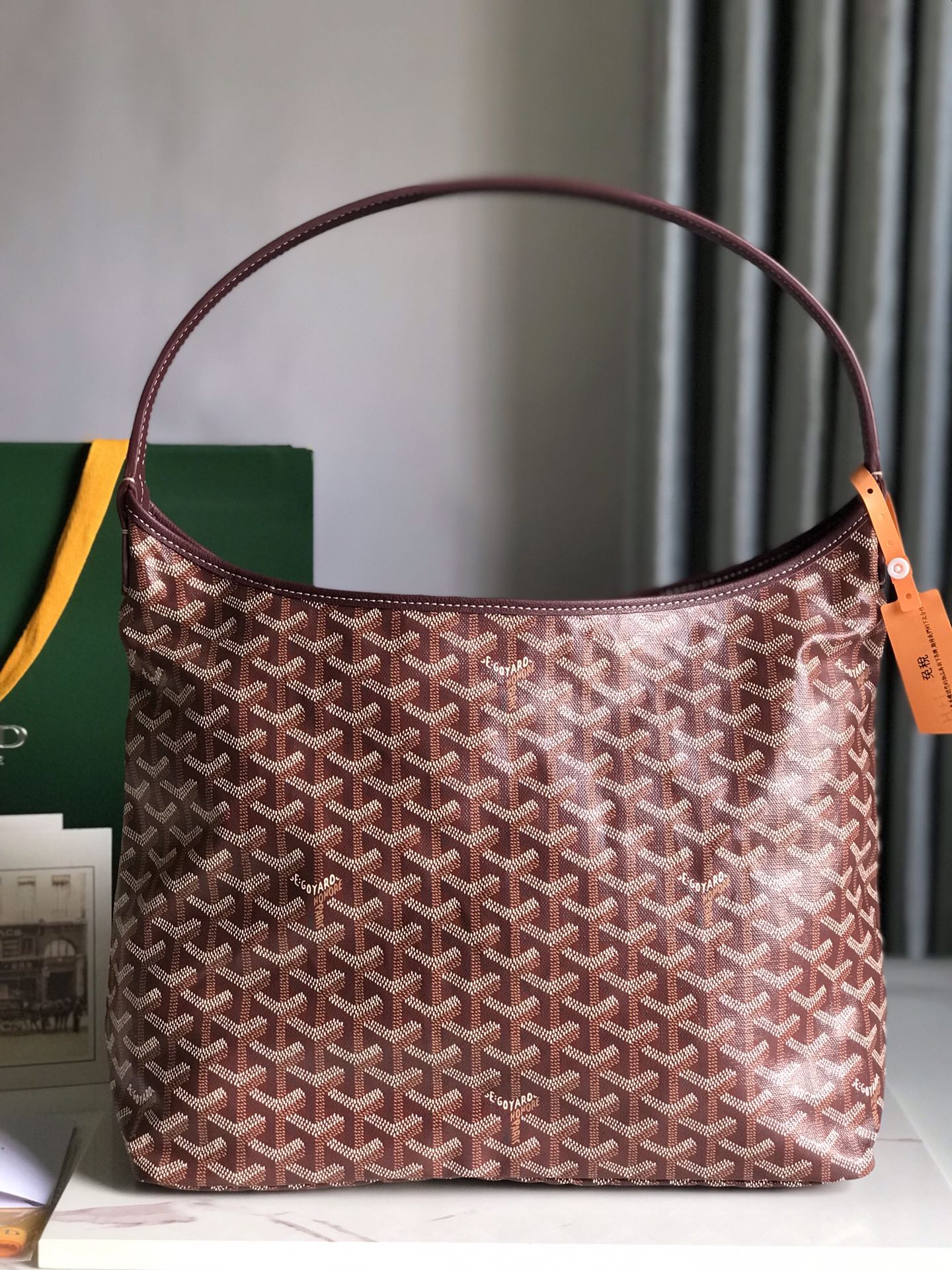 Goyard Hobo Boheme 42Cm Red Canvas