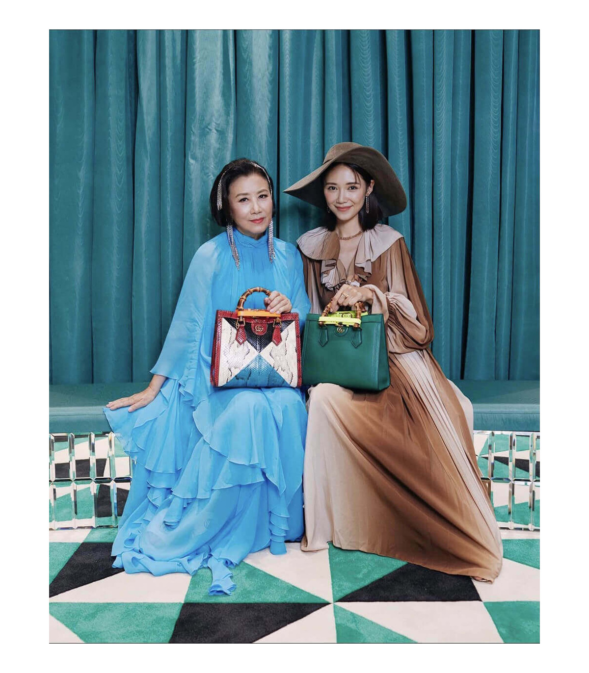 Gucci Diana Small Tote Bag Green