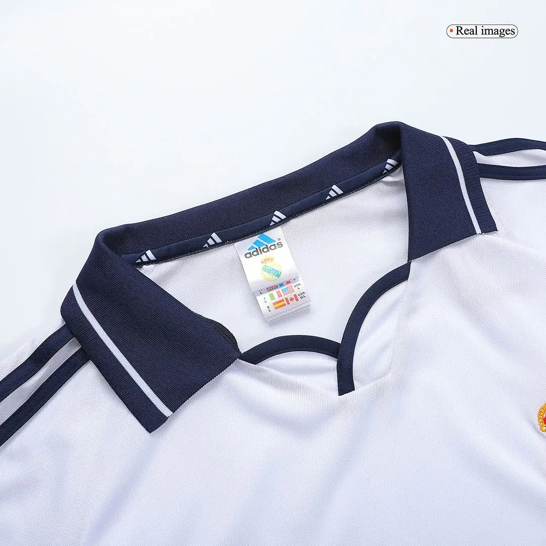 Figo #10 Real Madrid 2000/01 Home Retro Football Jersey