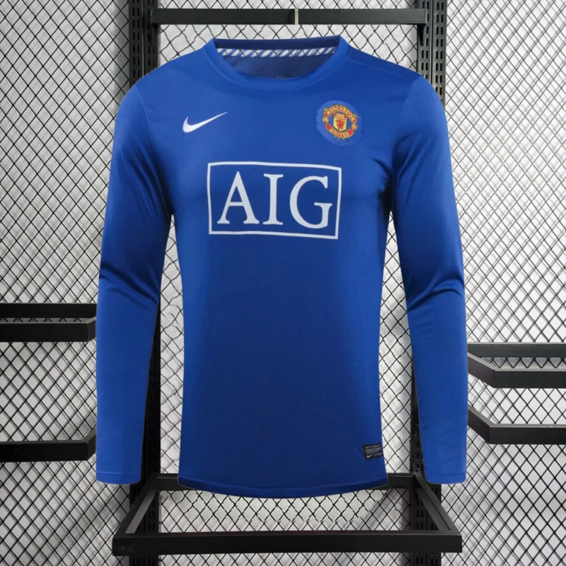 Retro player 2008-09 Manchester United away Long Sleeves football jersey Retro