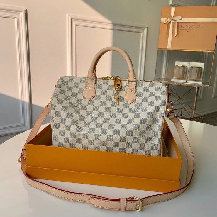 Louis Vuitton Speedy Bandoulière 30 Damier Azur 30cm N41370