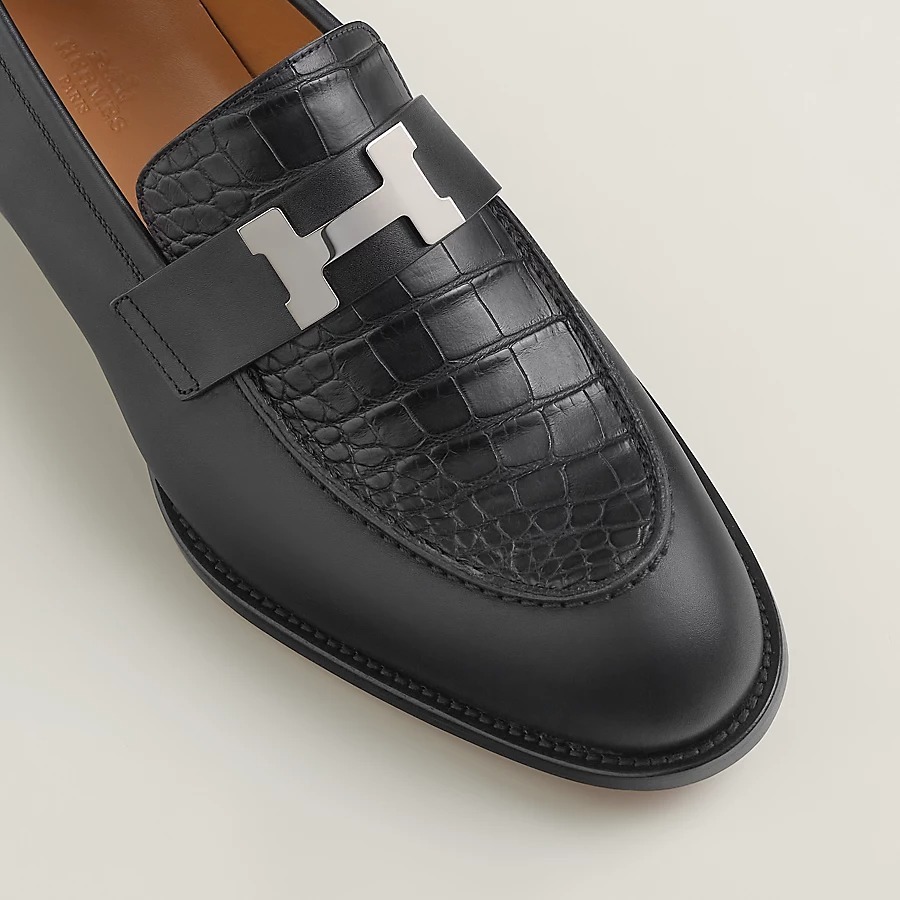 HERMES HONOER LOAFER BLACK