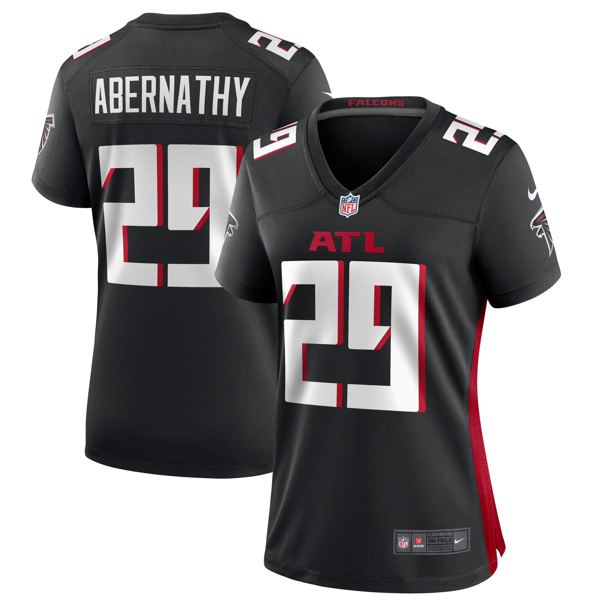 Micah Abernathy Atlanta Falcons Nike Women's Team Game Jersey -  Black
