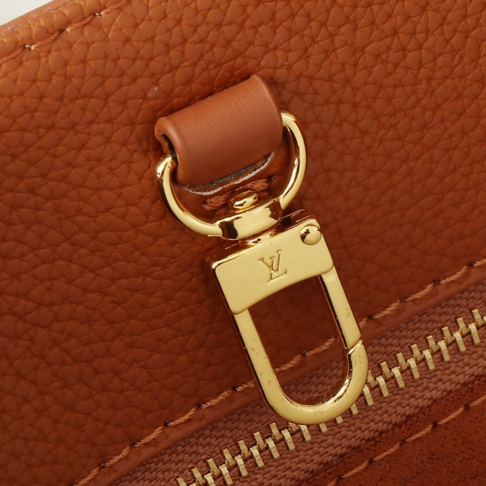 Louis Vuitton On The Go MM Monogram Empreinte Leather Cognac 35Cm M12775