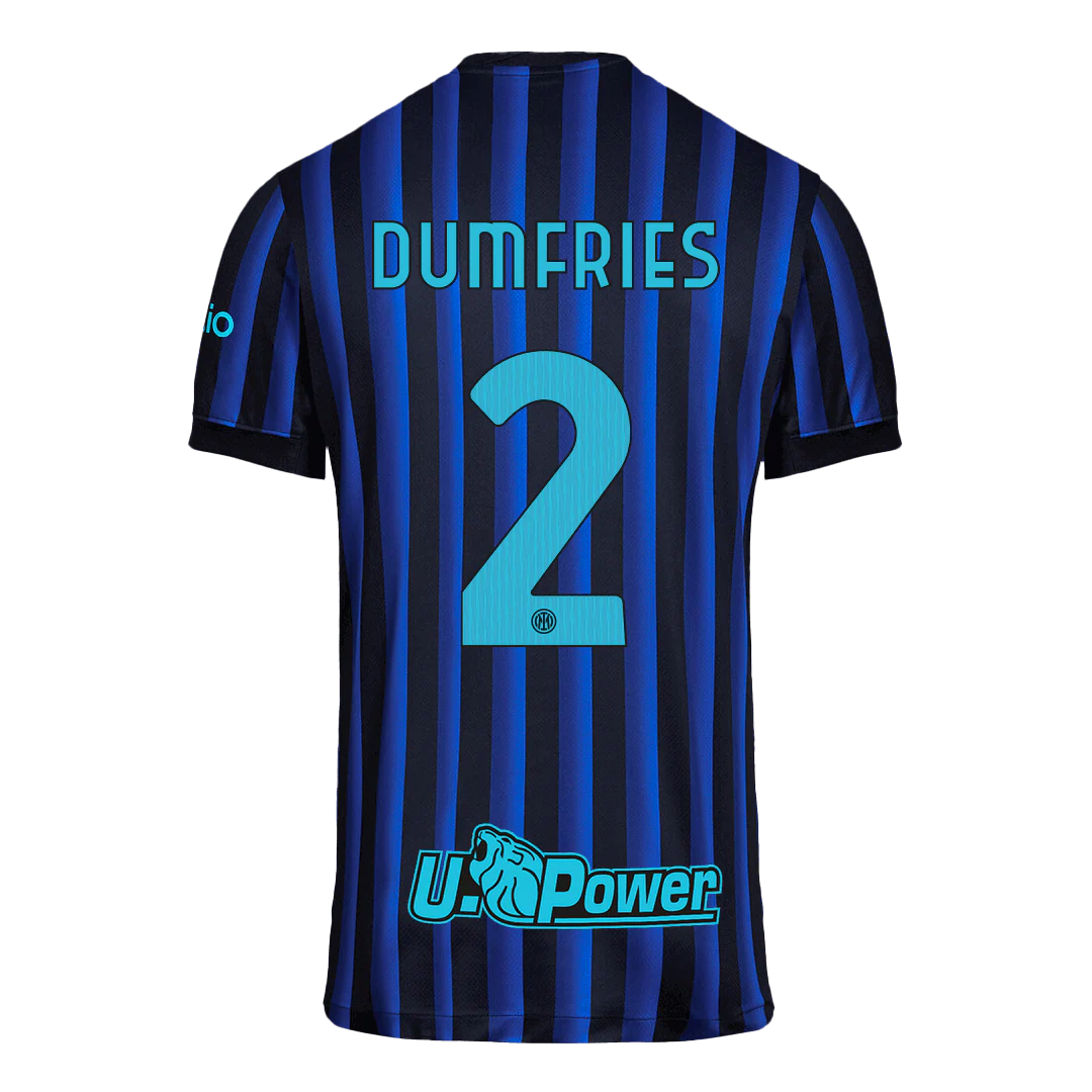 DUMFRIES #2 Inter Milan Home Soccer Jersey 2025/26