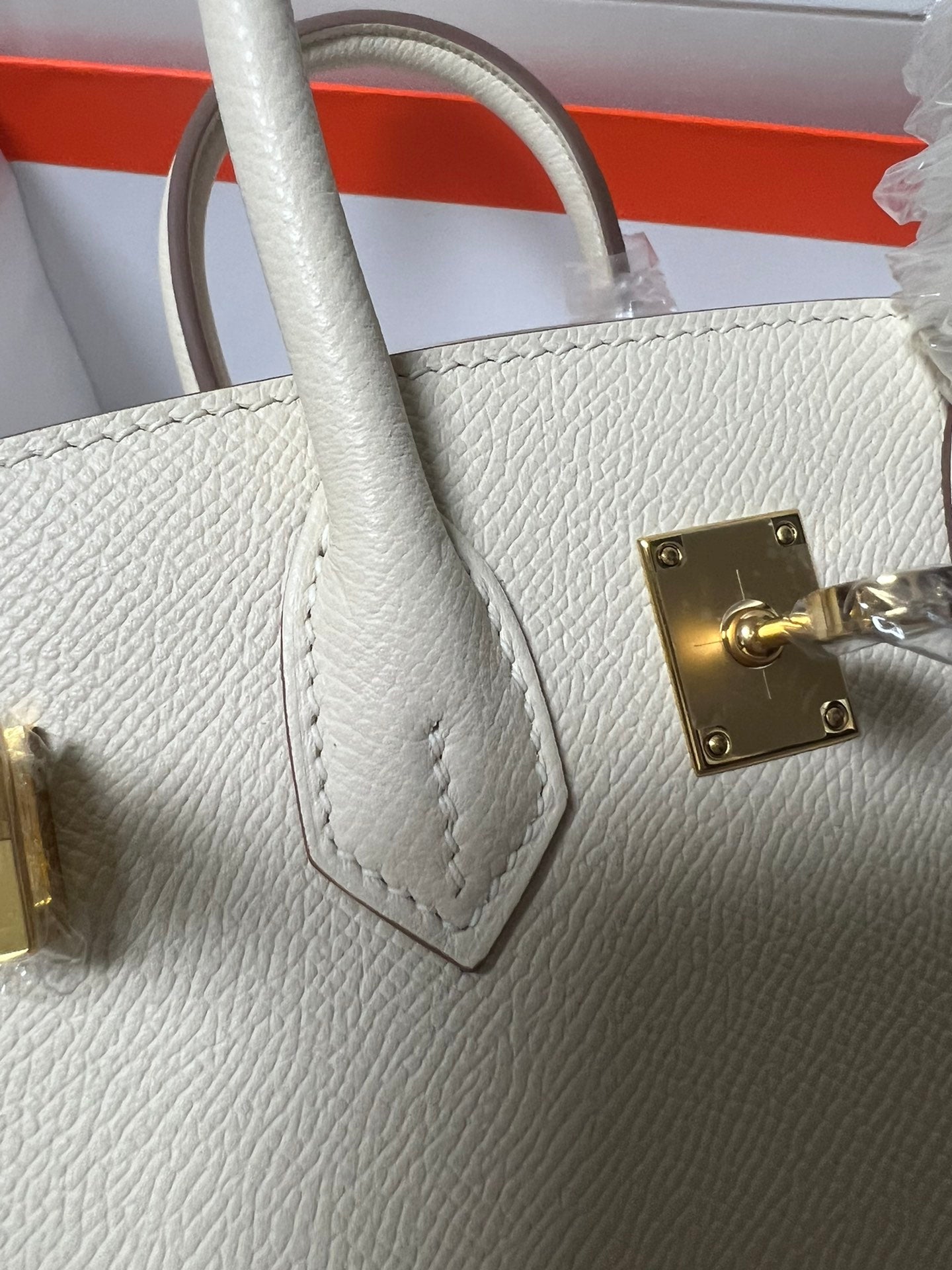 Hermes Birkin Sellier Cream Epsom Leather Gold Hardware