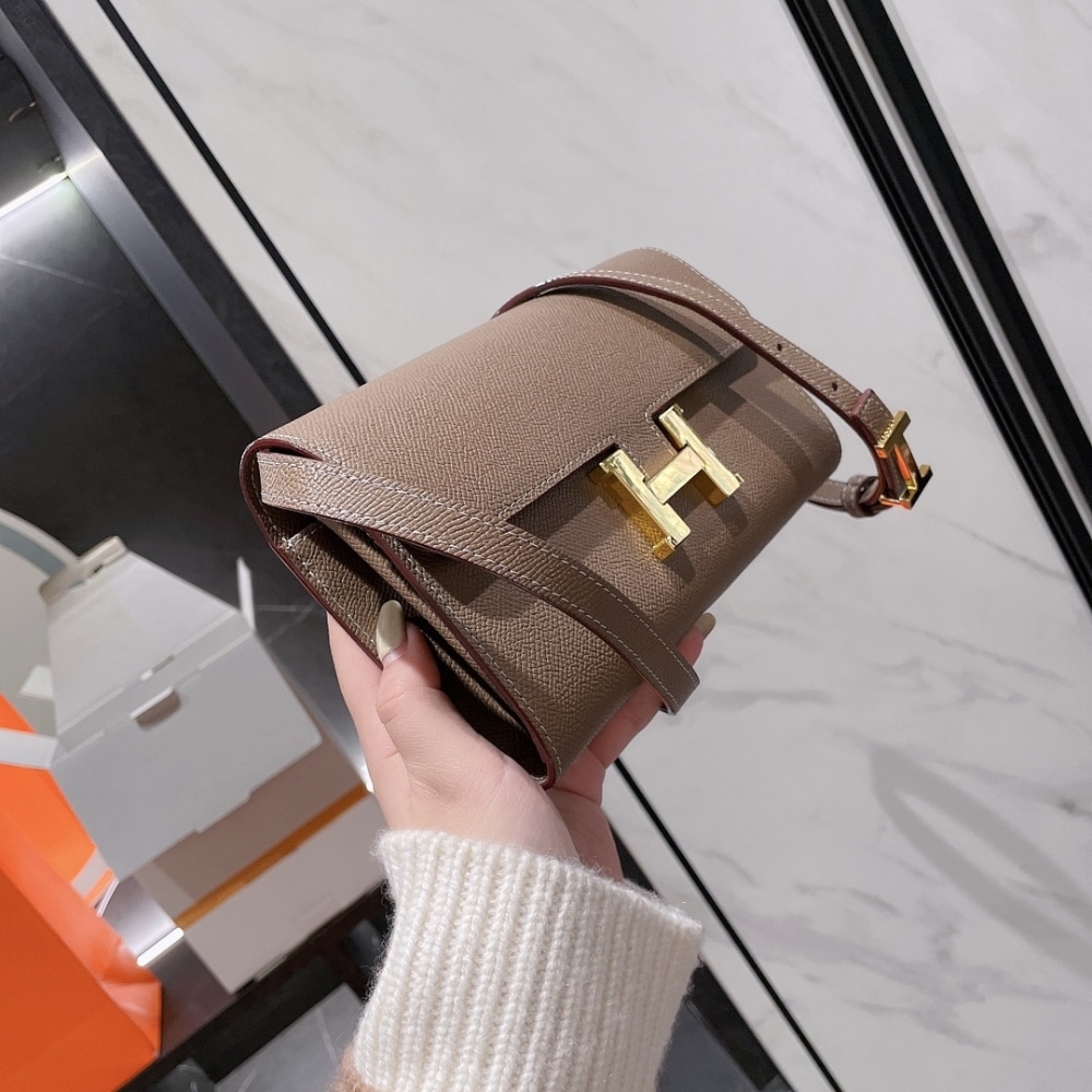 Hermès Constance To Go Epsom Etoupe 21Cm