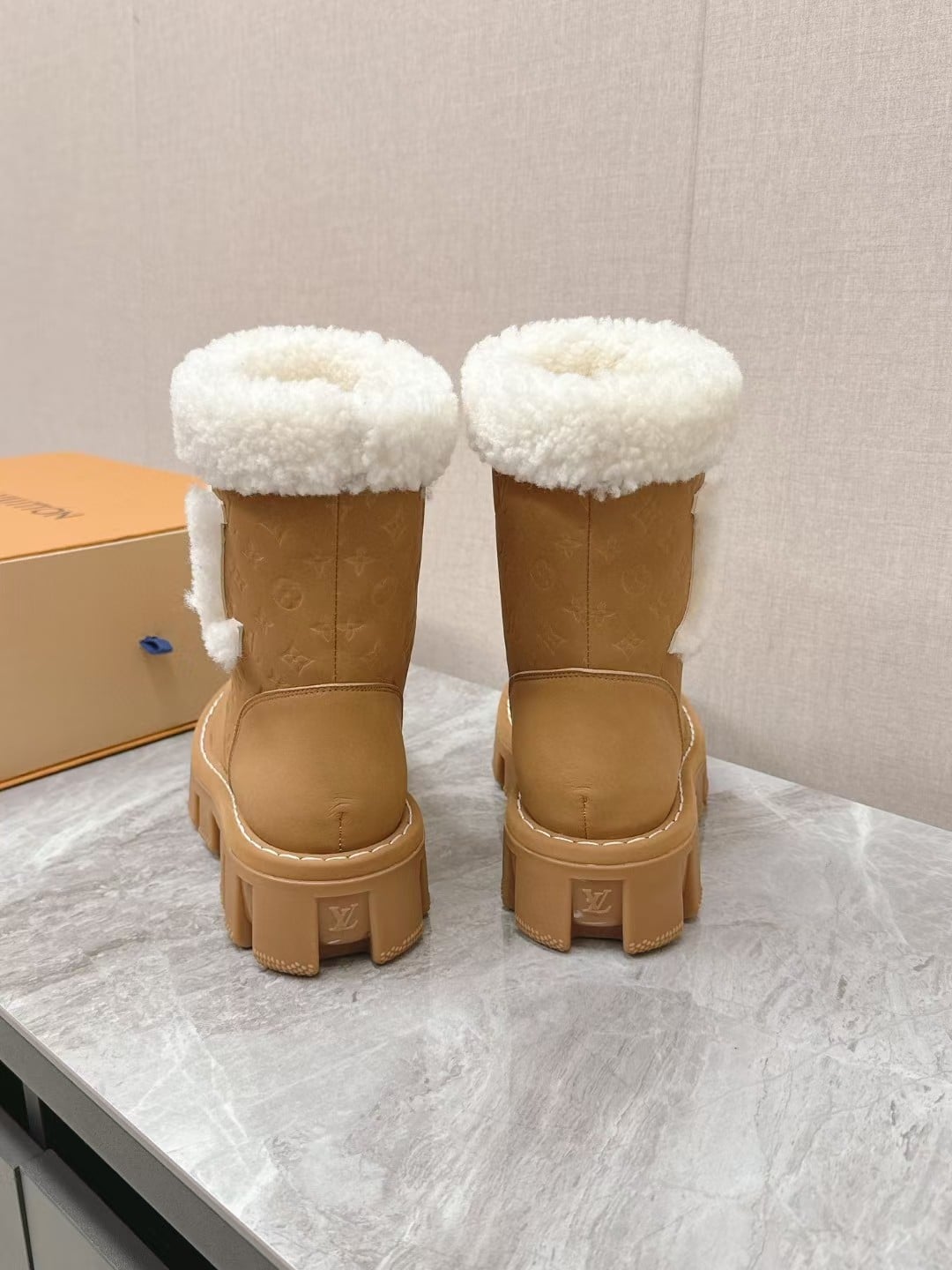 Louis Vuitton Ankle Boots In Bronze Brown