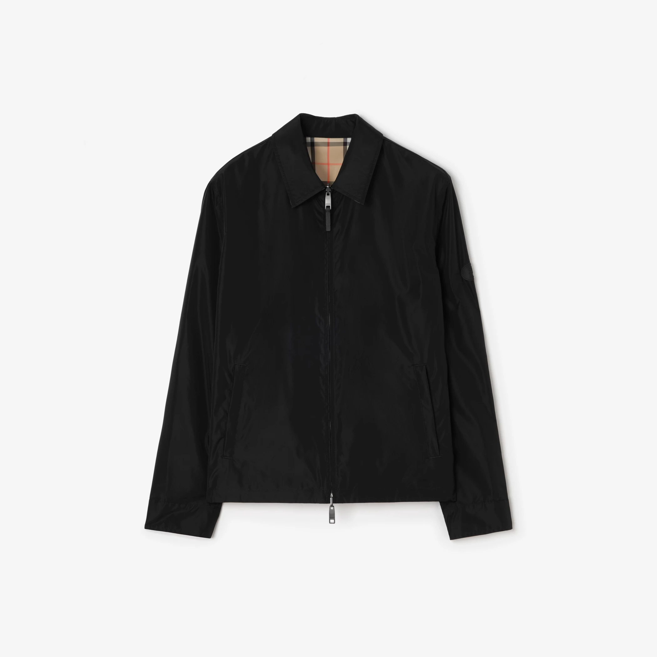 Burberry 81279711 Reversible Nylon Bloomsbury Harrington Jacket Black