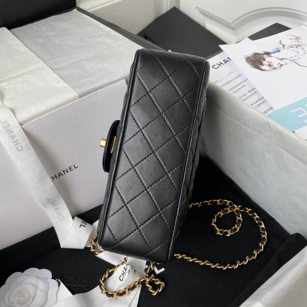 Chanel Mini Flap Bag With Top Handle