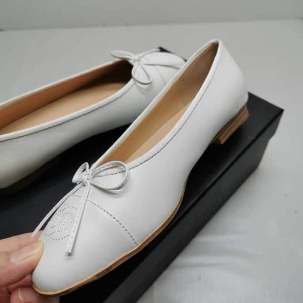 Chanel Ballet Flats White
