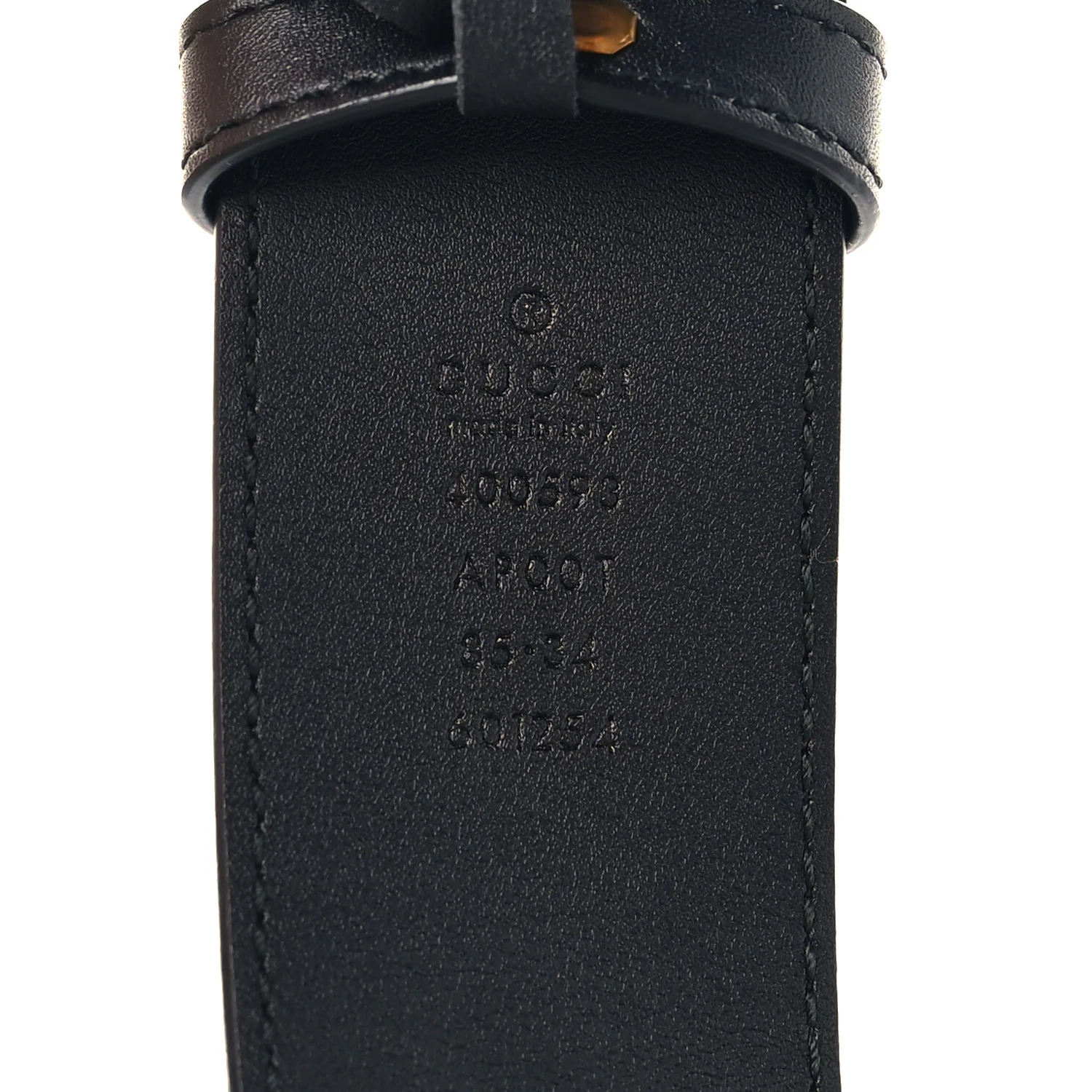 Calfskin Double G 40mm Belt 85 34 Black