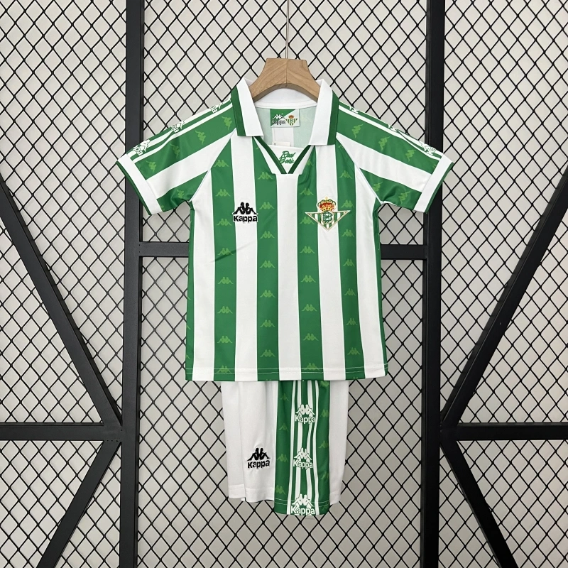 Retro Kids 1995-97 Kids Real Betis Home football jersey retro