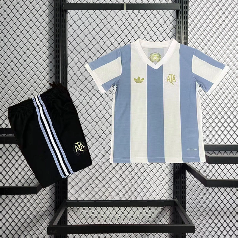 2024-25 Argentina kids 50th Anniversary Edition of Argentina Football jersey