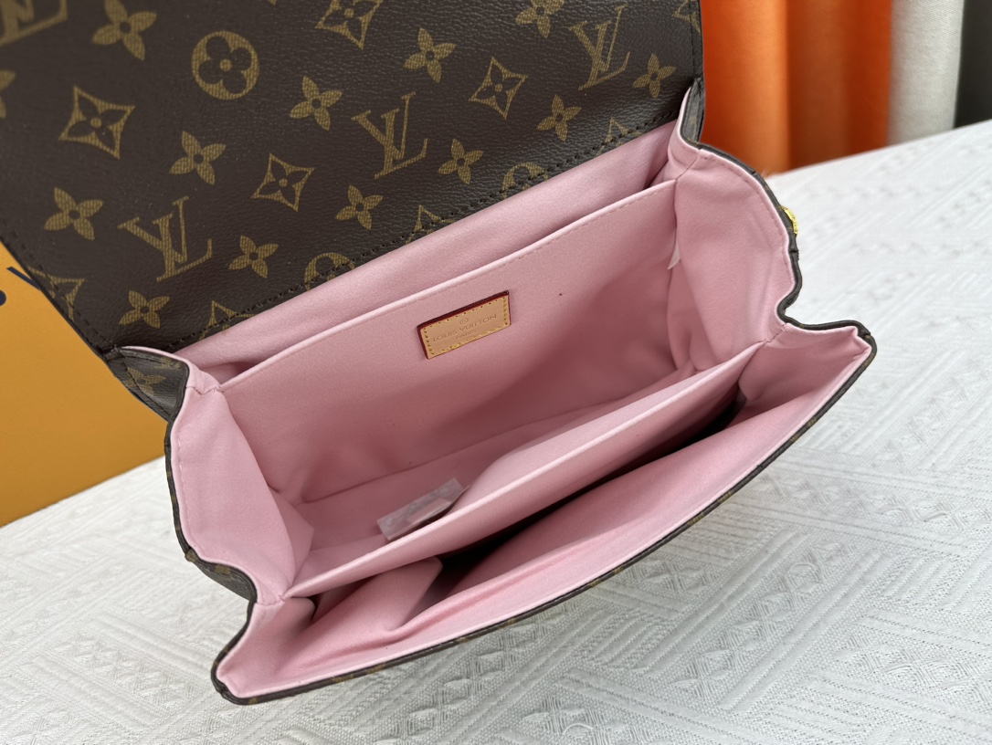Louis Vuitton Pochette M Tis Monogram Coated Canvas 25Cm M47203