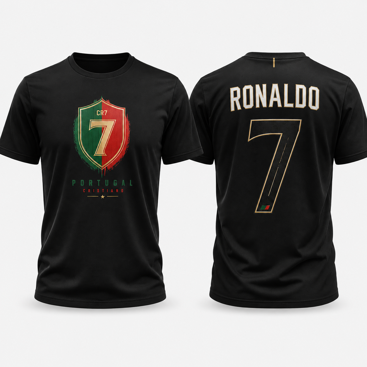 Cristiano Ronaldo Number Pure Cotton T-Shirt – Limited-Time Offer