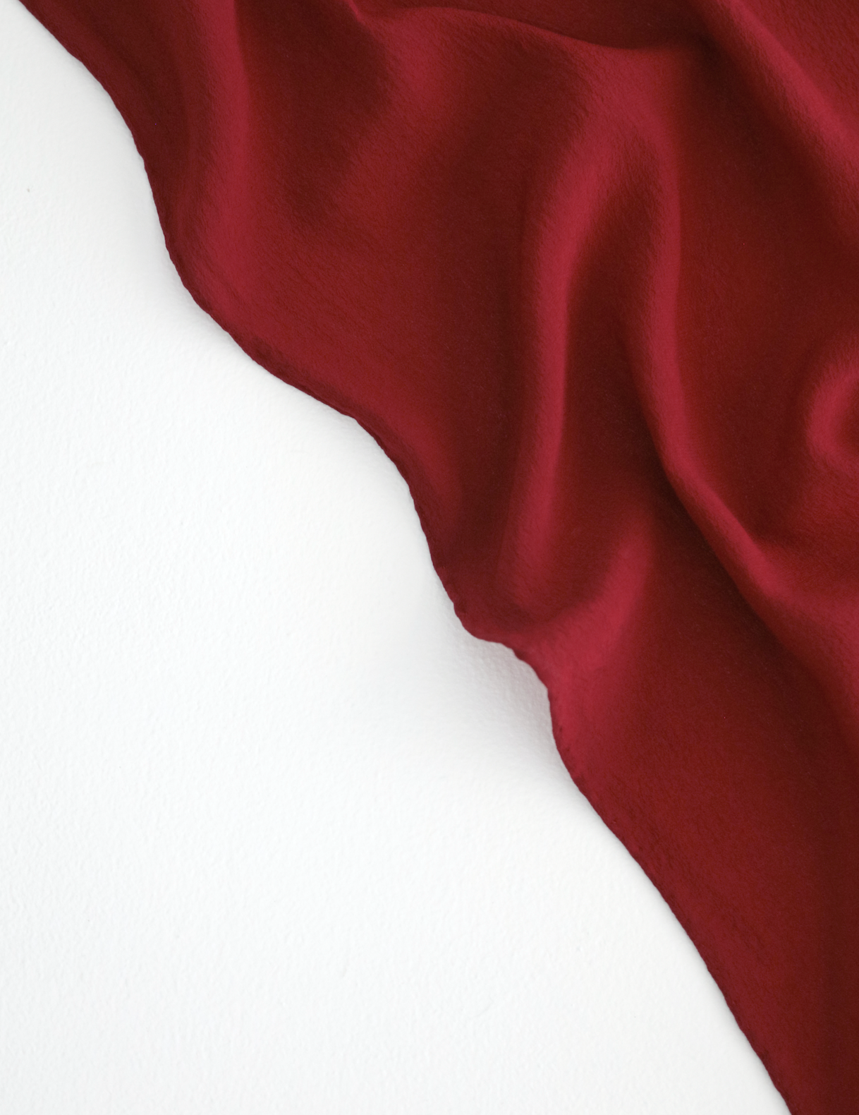 ‘The Classic’ Washable Silk Scarf in Poppy