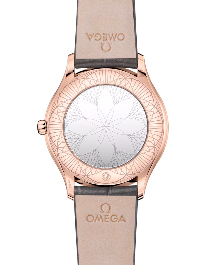 Omega De Ville Trésor 36mm Silver Dial with Diamonds Sedna™ 18k Rose Gold Strap 428.58.36.60.02.001