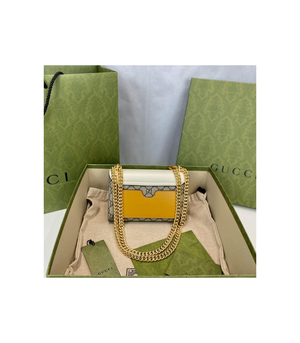 Gucci Padlock Small GG Shoulder Bag White