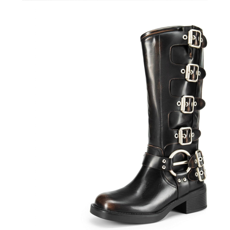 Women's Knee High Riding Boots Side Zipper