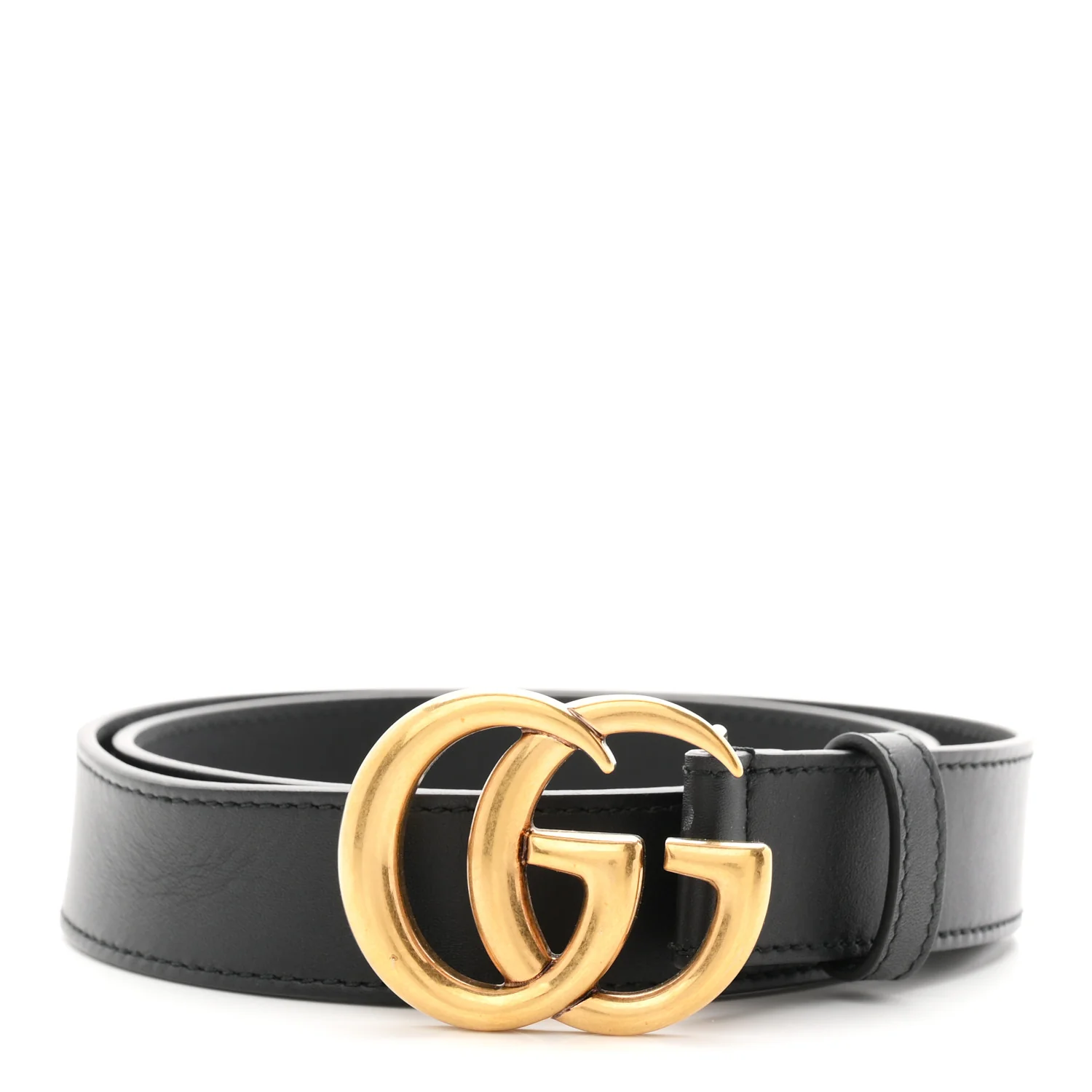 Calfskin Double G 30mm Belt 80 32 Black