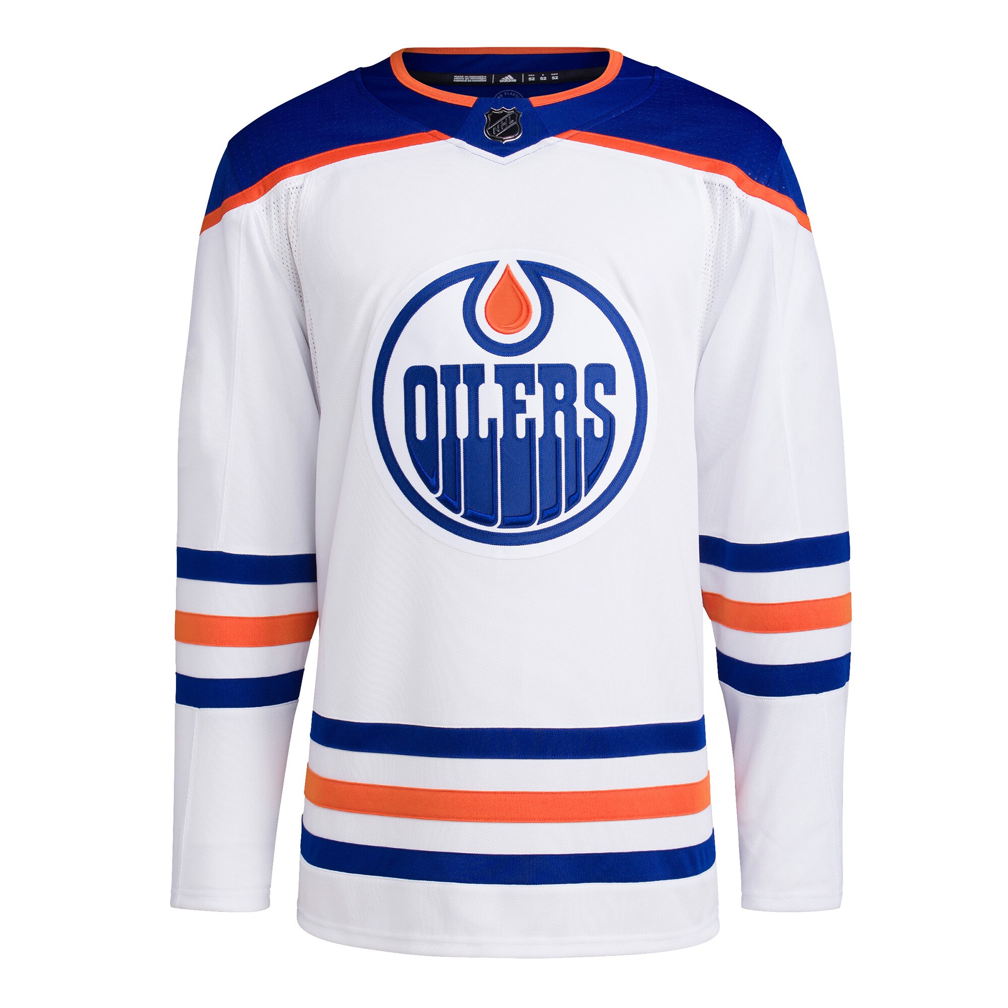 Edmonton Oilers adidas Men’s Away Primegreen Authentic Blank Jersey – White