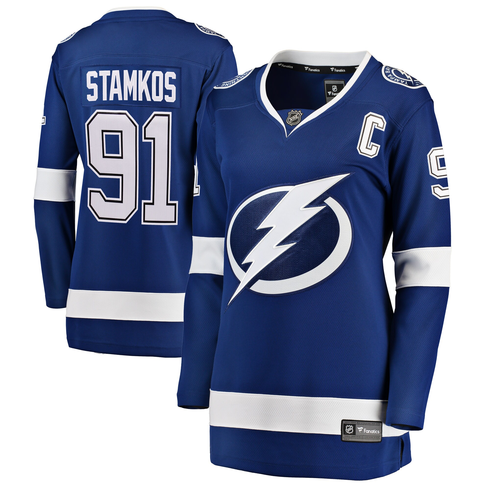 Steven Stamkos Tampa Bay Lightning Fanatics Women’s Home Breakaway Player Jersey – Blue