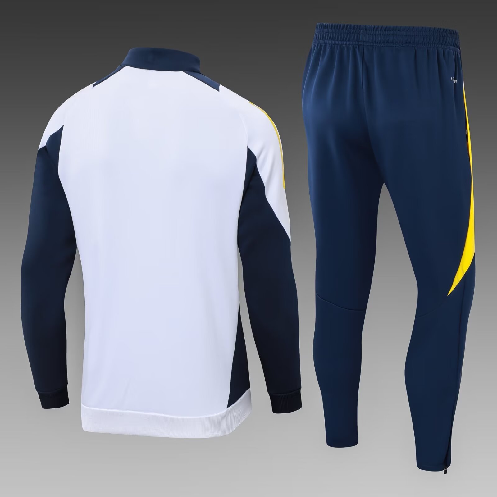 2024/2025 Real Madrid White Long Zipped Jacket Football Shirt 1:1 Thai Quality