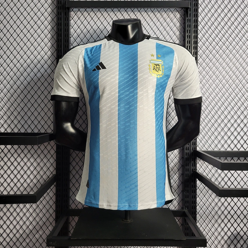 Player 2022-23 Messi signature Argentina Home Football jersey