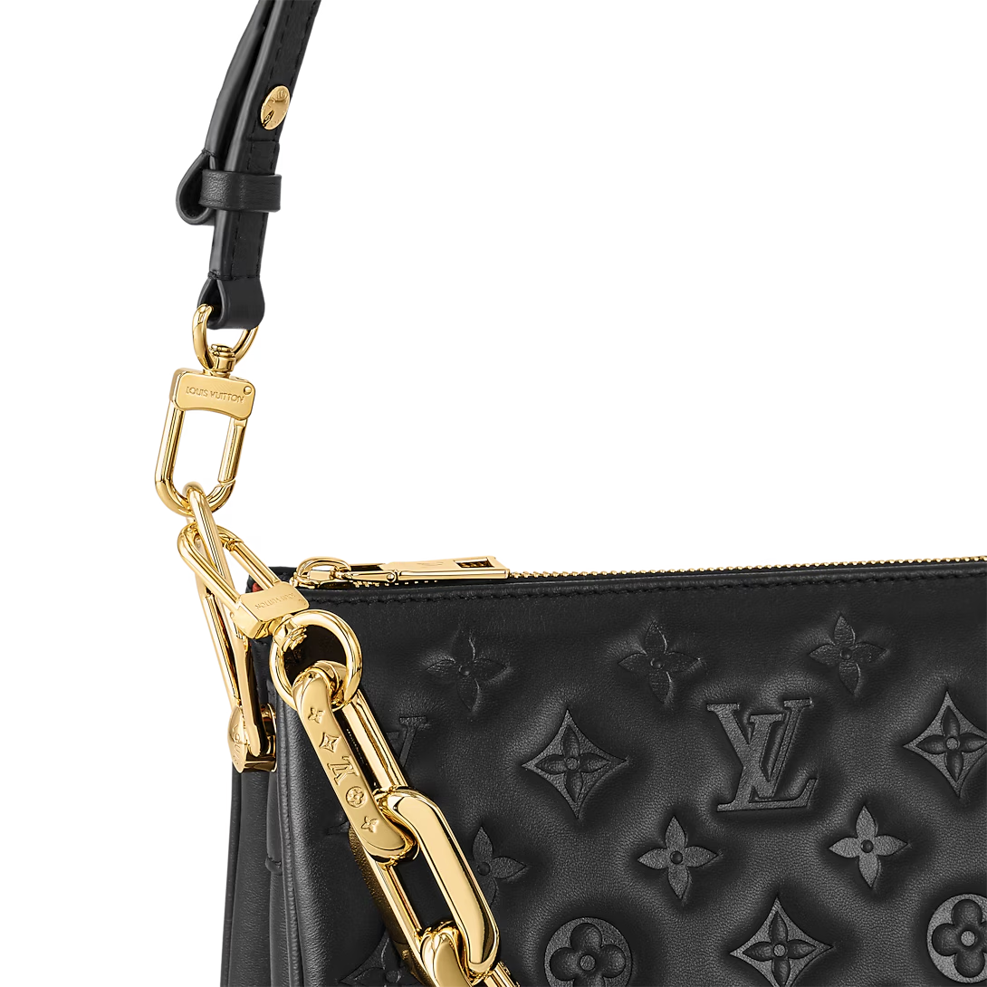 Louis Vuitton Coussin BB 22cm/8.7in Monogram Empreinte Leather Black M21259 – Women