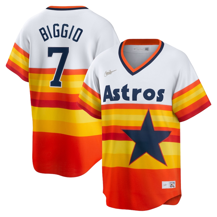 Craig Biggio Houston Astros Home Cooperstown Collection Player Jersey White