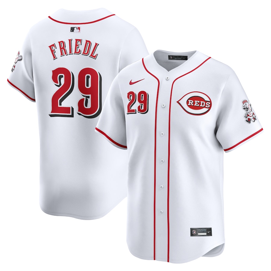 TJ Friedl Cincinnati Reds Home Limited Player Jersey White