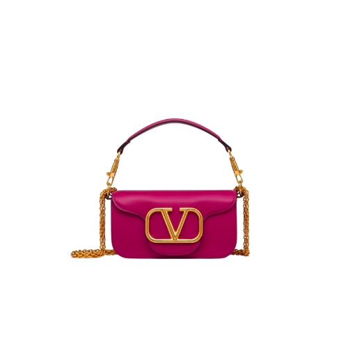 Valentino Locò Small Shoulder Bag In Calfskin Rose Violet 1W2B0K53Zxlm24