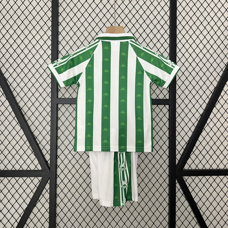Retro Kids 1995-97 Kids Real Betis Home football jersey retro