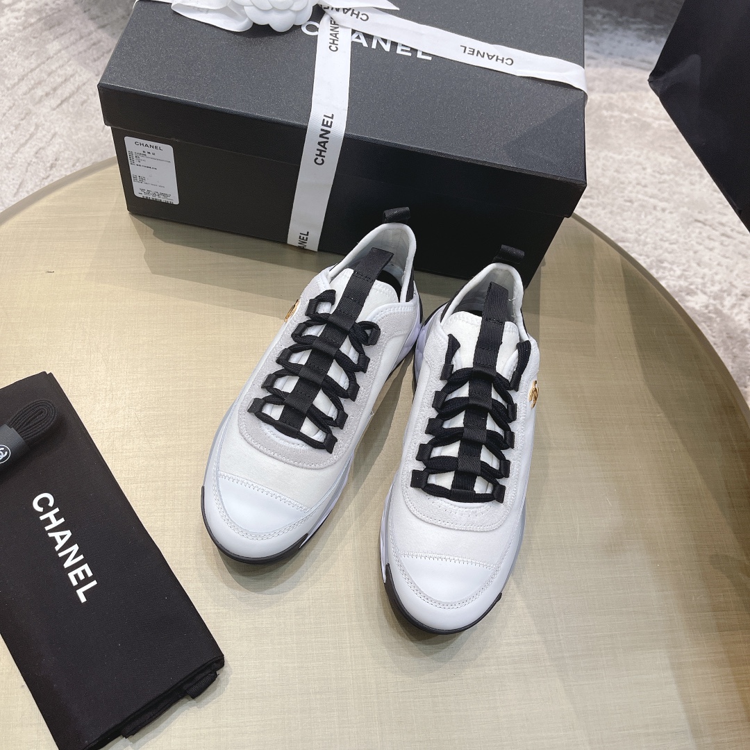 Chanel CC Runner Sneakers White/Black