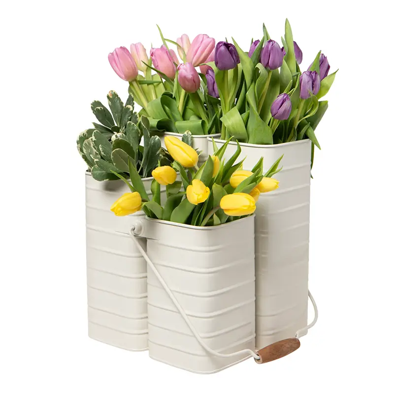 Cream Flower Caddy