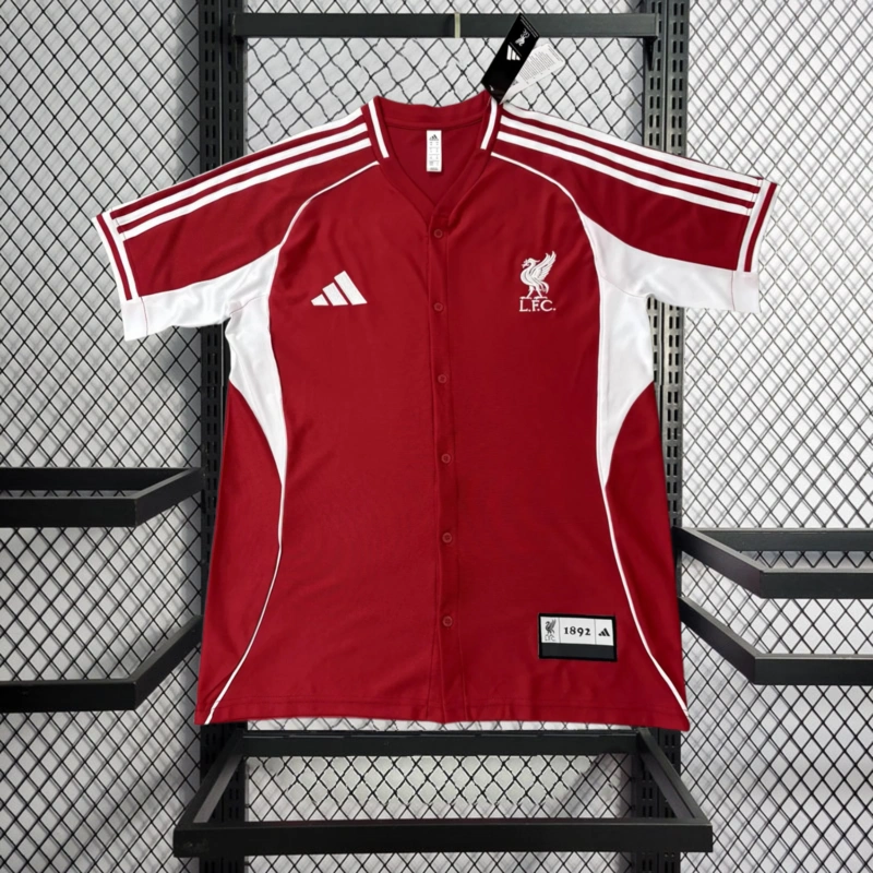 2025-26 Liverpool Baseball uniform Football jersey