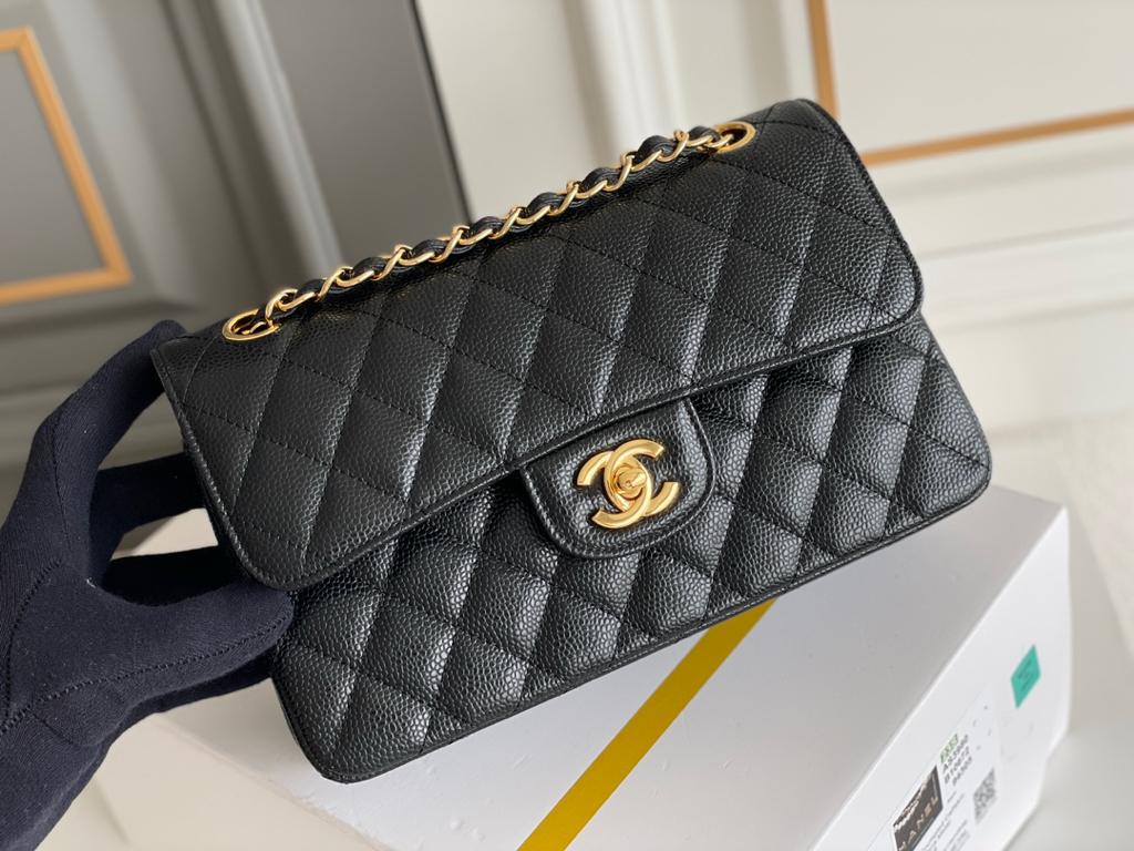 Chanel Caviar Small Double Flap Bag 23cm/ 9.1in