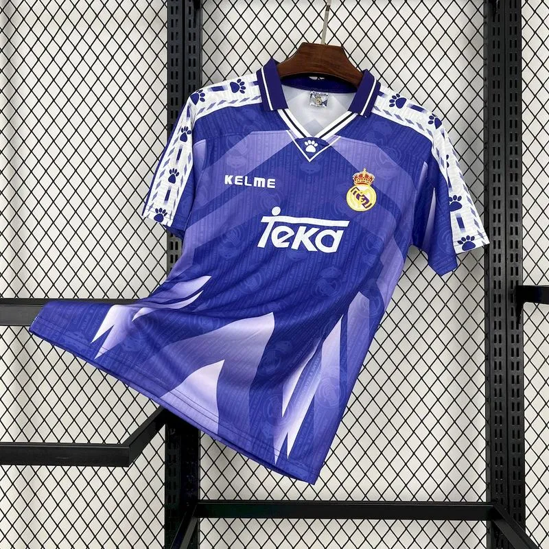 Retro 1996-97 Real Madrid away Football jersey retro