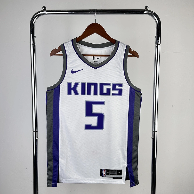 2023 NBA Sacramento Kings 5 Fox Basketball Jersey