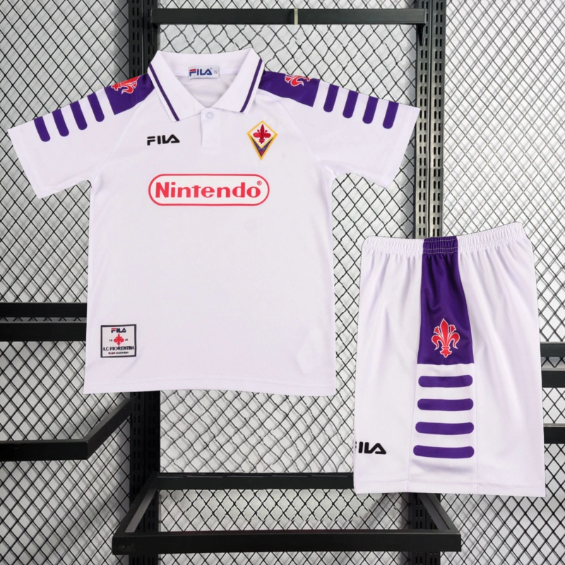 Retro KIDS 1998-99 KIDS Fiorentina Away Football jersey retro