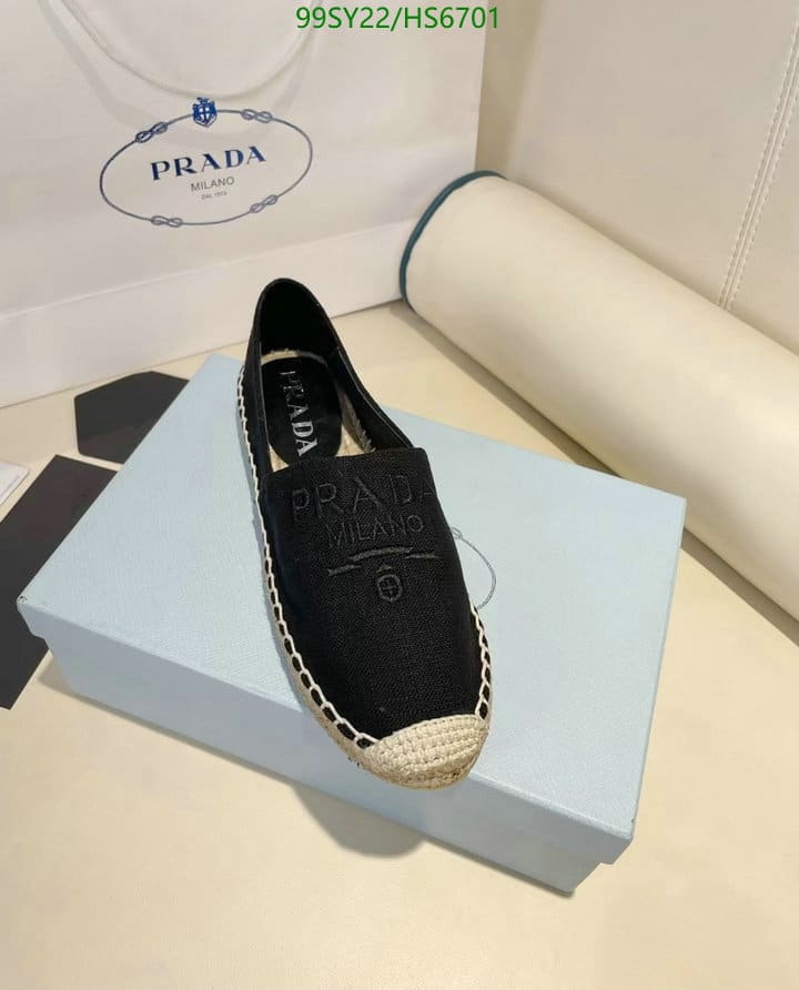 Prada Linen Espadrilles Black