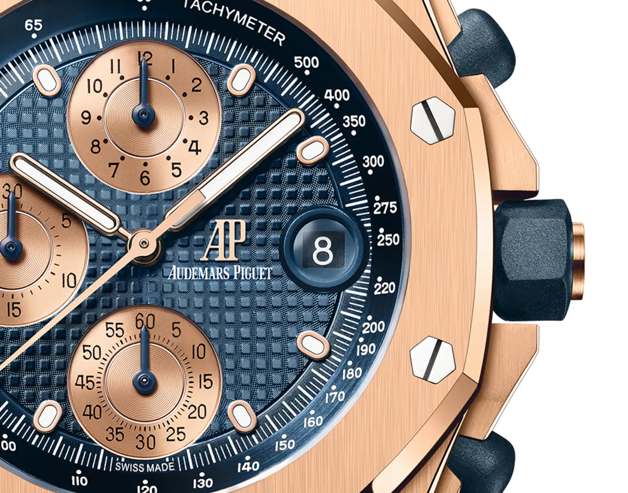 Audemars Piguet  OFFSHORE Pink Gold Blue Dial CHRONOGRAPH 42mm 26238OR.OO.2000OR.01