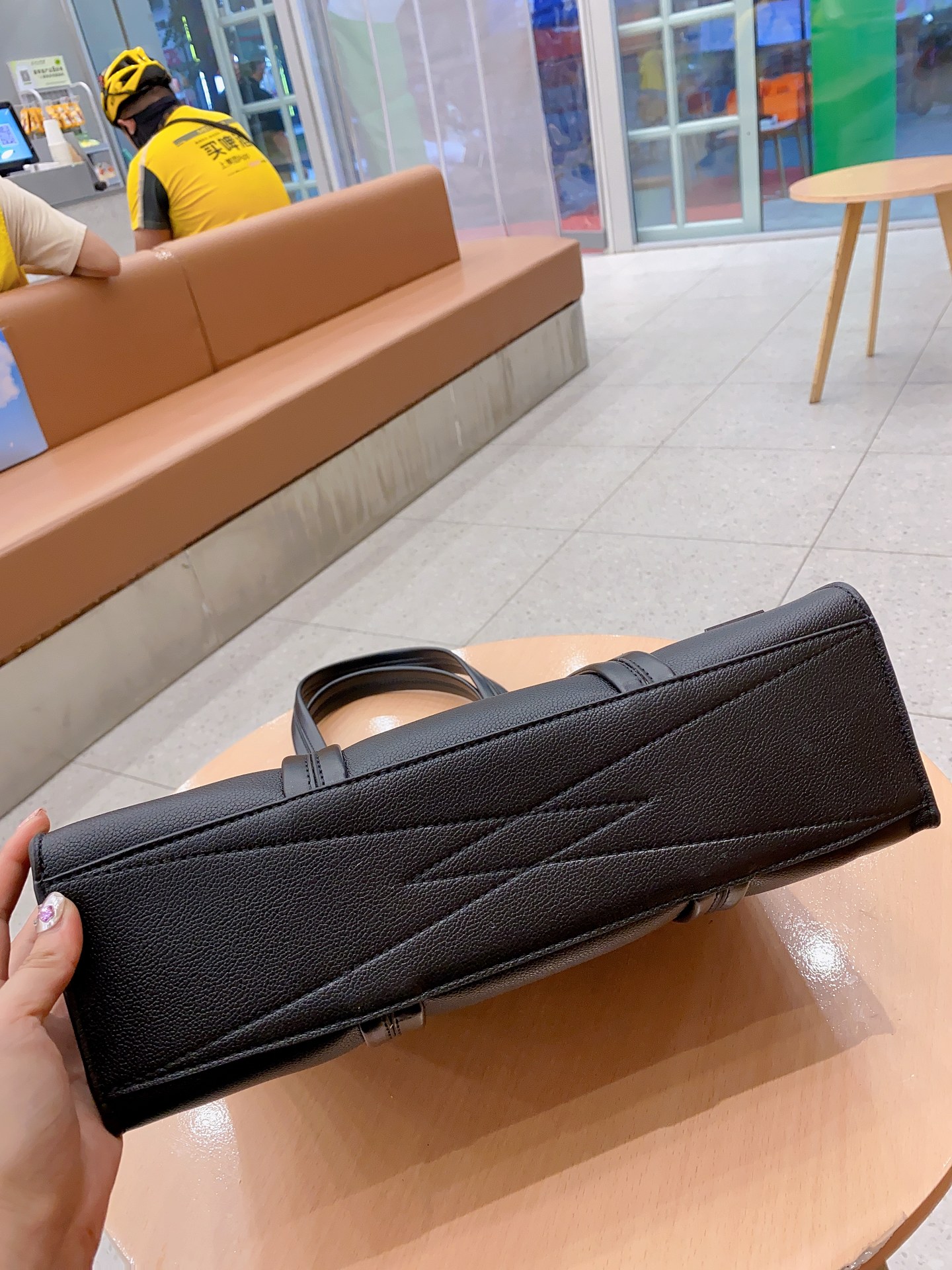 Louis Vuitton Aerogram Takeoff Tote Bag Black 37Cm M57308