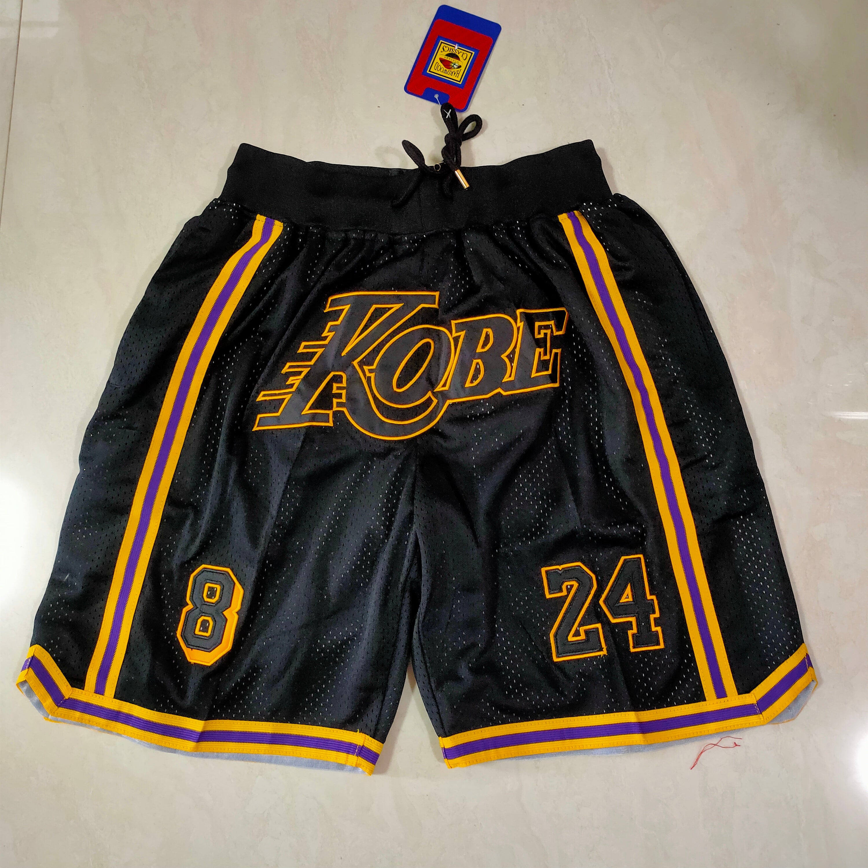 Los Angeles Lakers black K-pocket pants