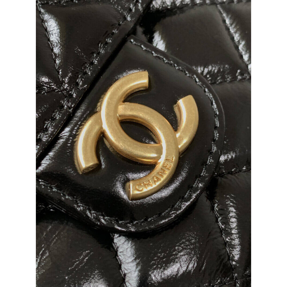 Chanel Small Hobo Bag in Shiny Crumpled Calfskin 19cm/7.5in