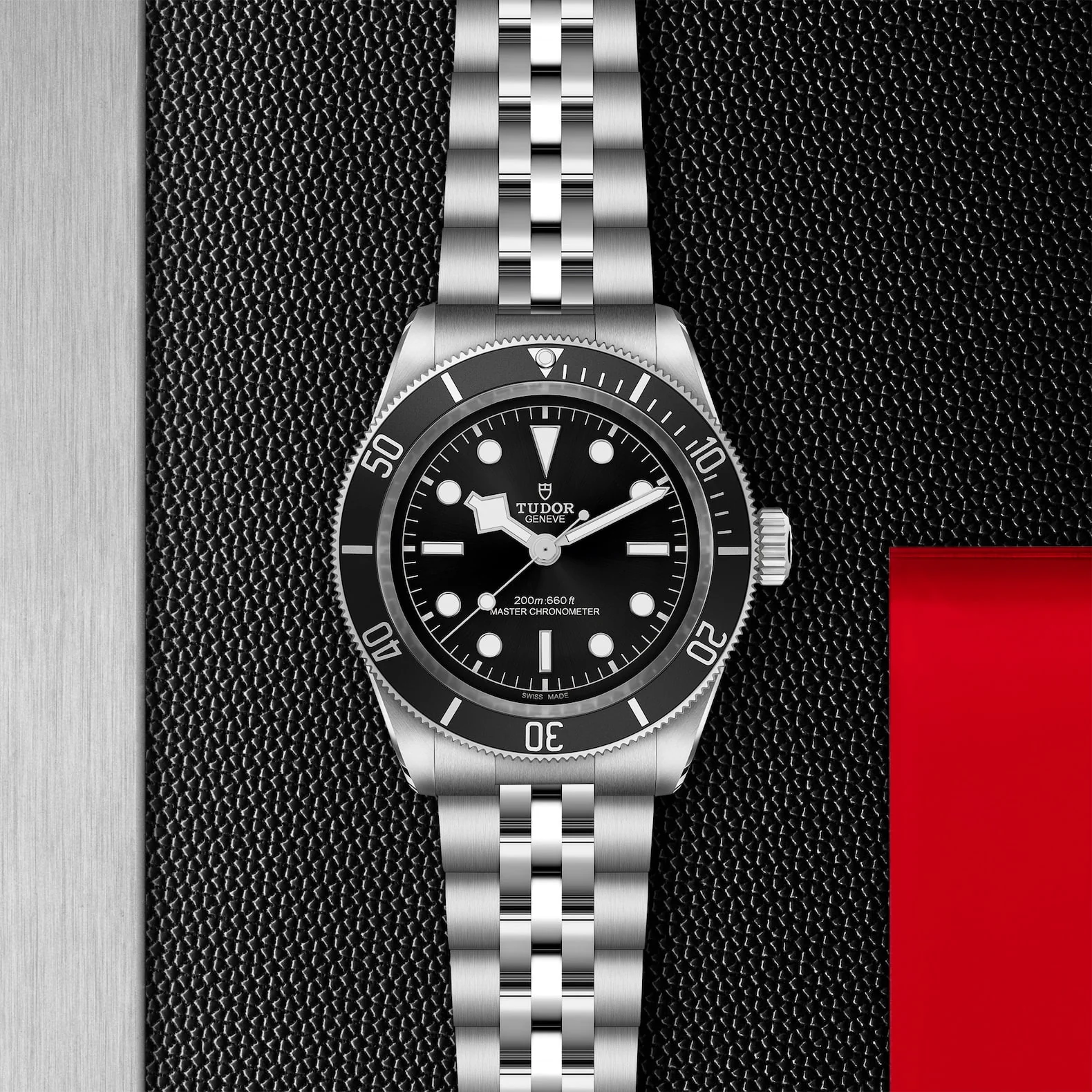 TUDOR Black Bay 41mm Black Dial & Bezel Men's Five-Link Bracelet Watch M7941A1A0NU-0003
