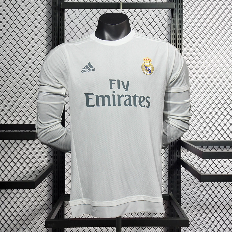 Retro Player 2015-16 Real Madrid Home Long Sleeve Football jersey retro